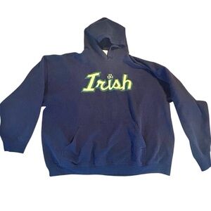 Notre Dame Fighting Irish Gildan Navy Men's Hoodie 2XL University College
